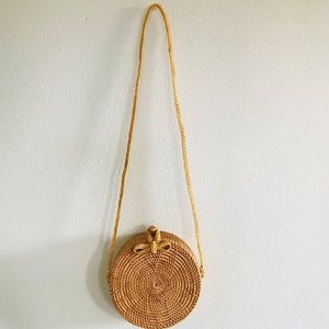 Round Circle Rattan Straw Bag